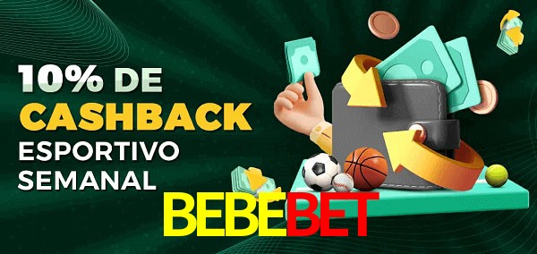 10% de bônus de cashback na BEBEBET